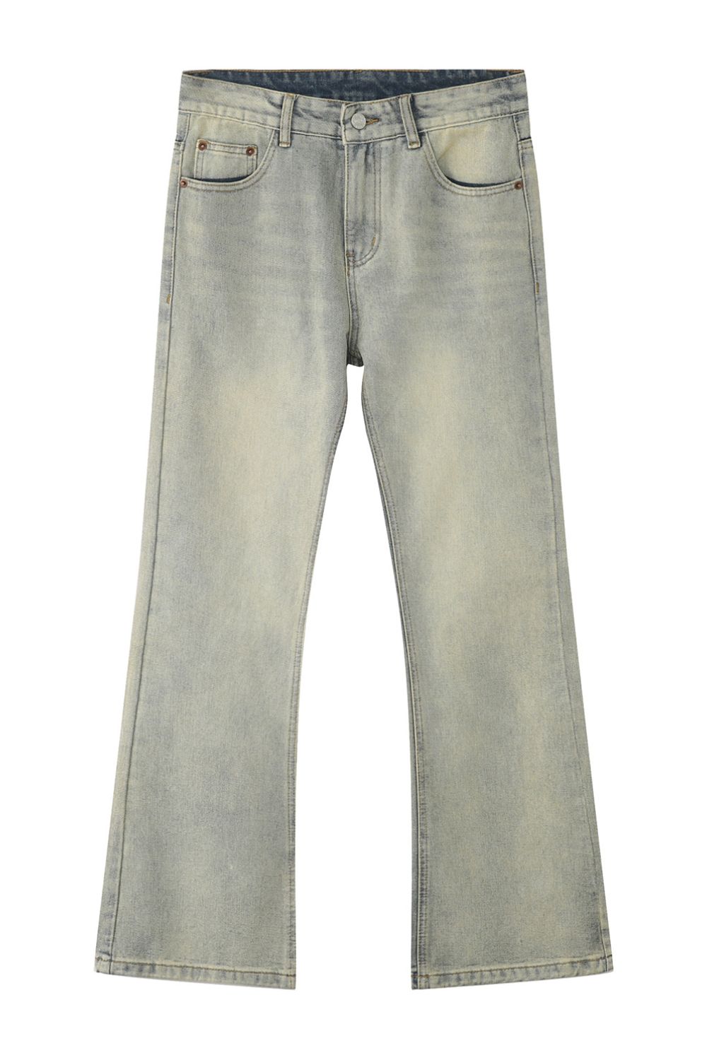 Mid Rise Jeans with Pockets