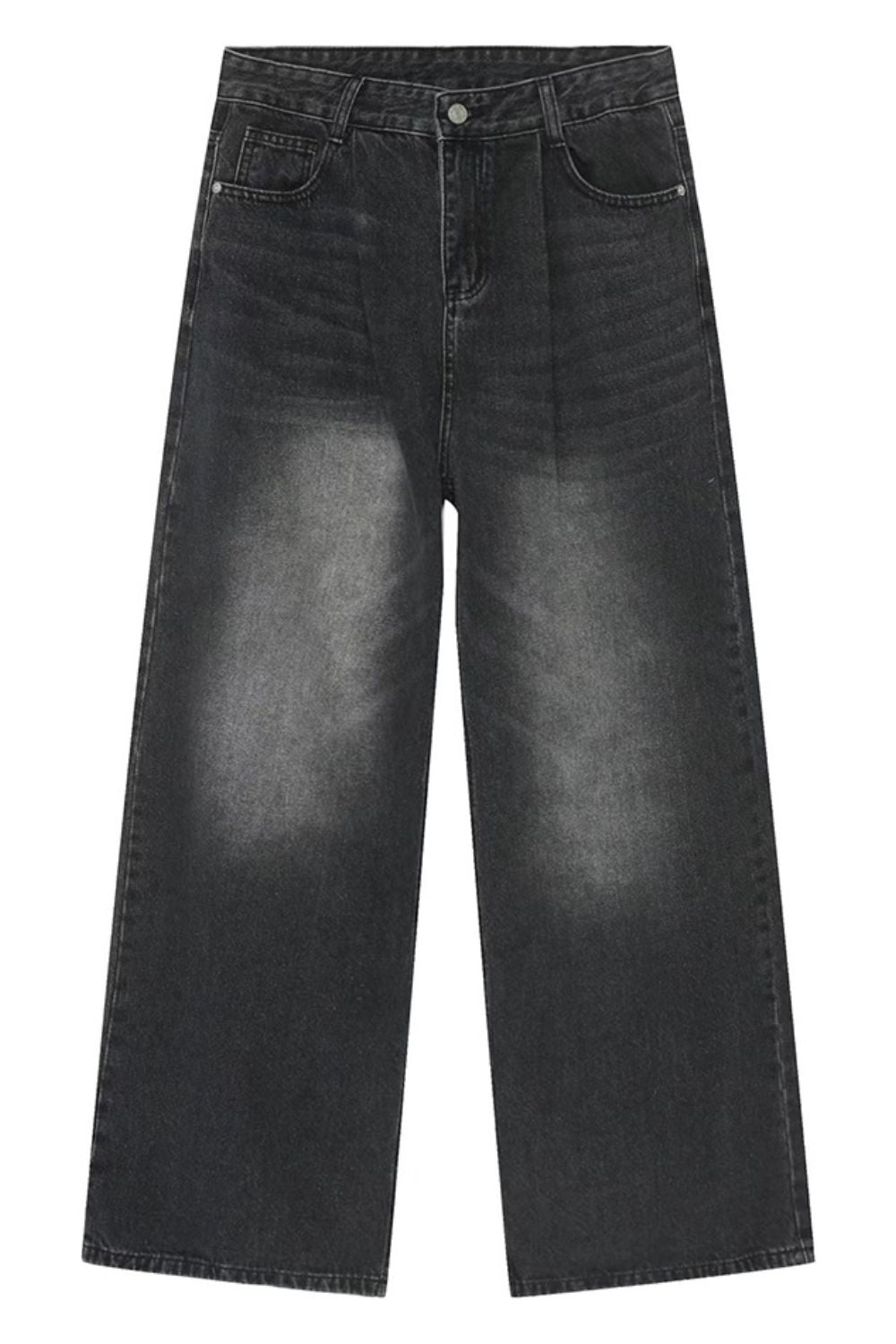 Wide Leg Jeans with Pockets