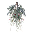 Mixed Pine Berry Swag 23.25"H