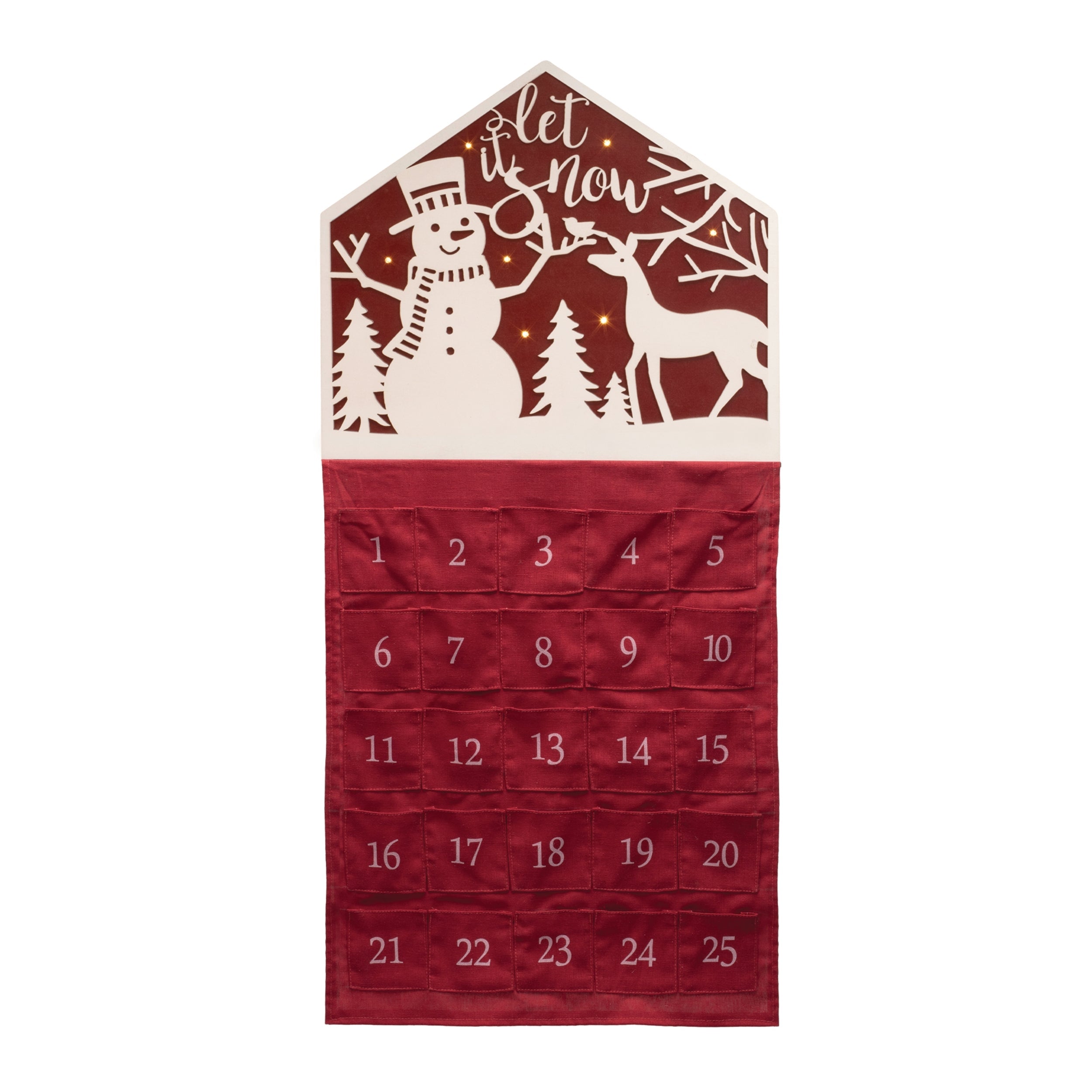 Let it Snow Christmas Countdown 35"H
