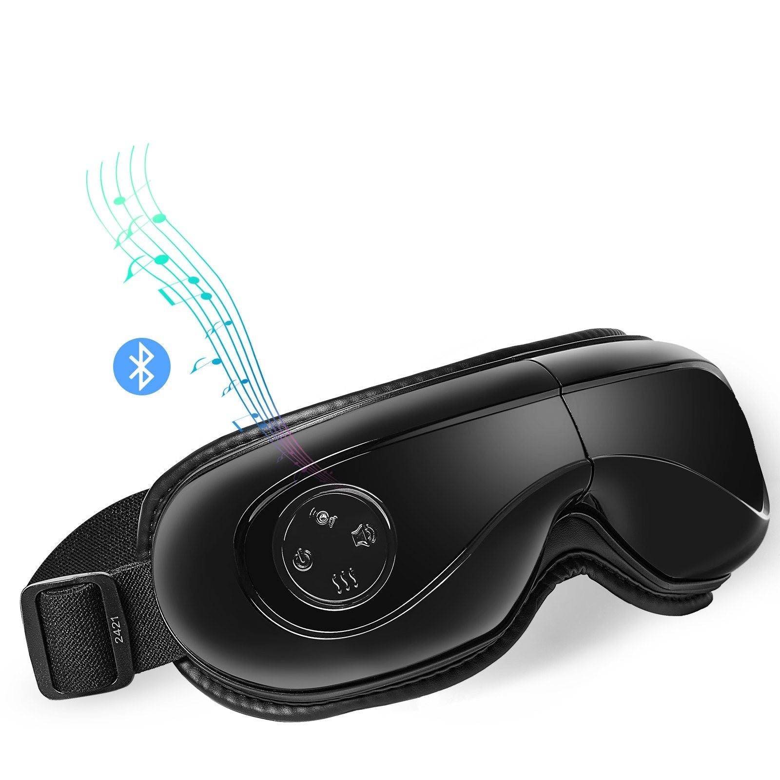Heated Eye Massager Eye Care Device 5 Modes Bluetooth Music 180° Foldable