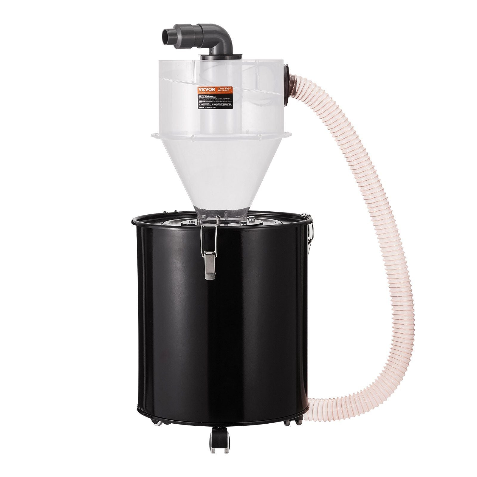 Cyclone Dust Separator w/ Tank Vacuum Cleaner Separator 4" for 13 Gal Tank