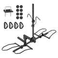 Hitch Mount Bike Rack, 2-Bike Platform Style, 160 LBS Max Capacity Bike Rack Hitch for 2-inch Receiver, Titling and Folding Bike Carrier with Tires up to 5" Wide, for Car, SUV, Truck, RV