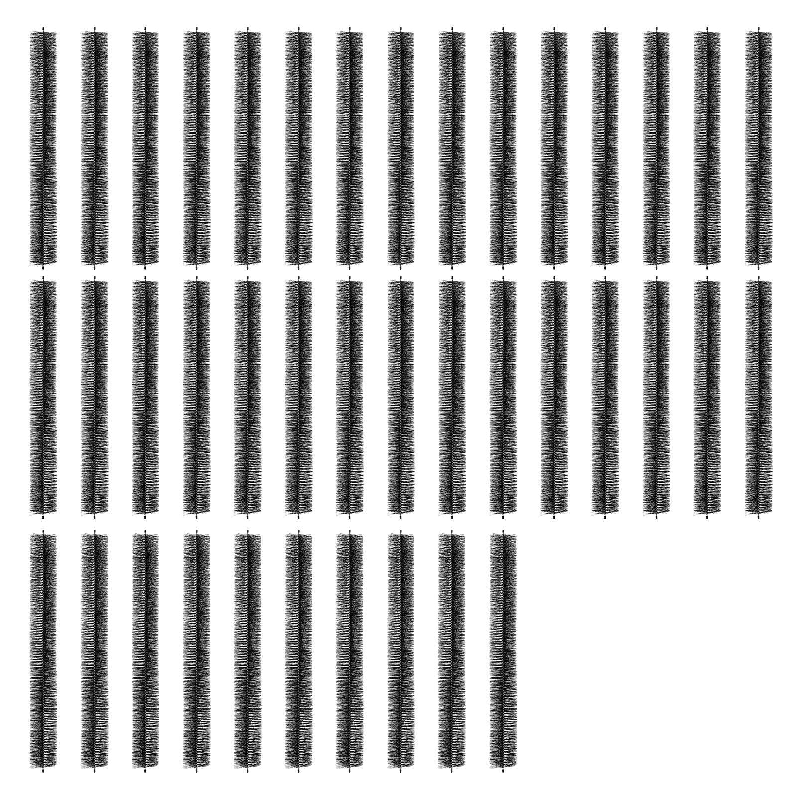 Gutter Brush, 120 Feet Total Length 4.33 inch Diameter Gutter Cleaning Tools, Ground-Level Gutter Brush Leaf Guard for 5 Inch Gutters, Easily Clear roof Leaves and Debris, 40 Pack