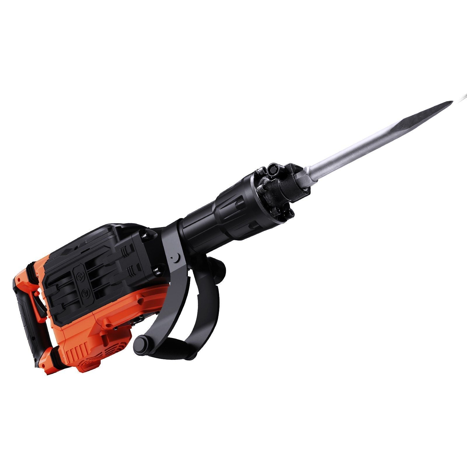Demolition Jack Hammer, 3500W Jack Hammer Concrete Breaker, 2pcs Chisel with Gloves & 360°C Swiveling Front Handle for Trenching, 1900 BPM Heavy Duty Electric Jack Hammer, Black