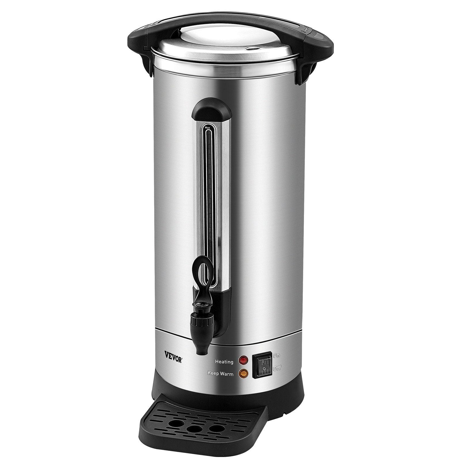 Commercial Coffee Urn 110 Cup Stainless Steel Coffee Dispenser Fast Brew