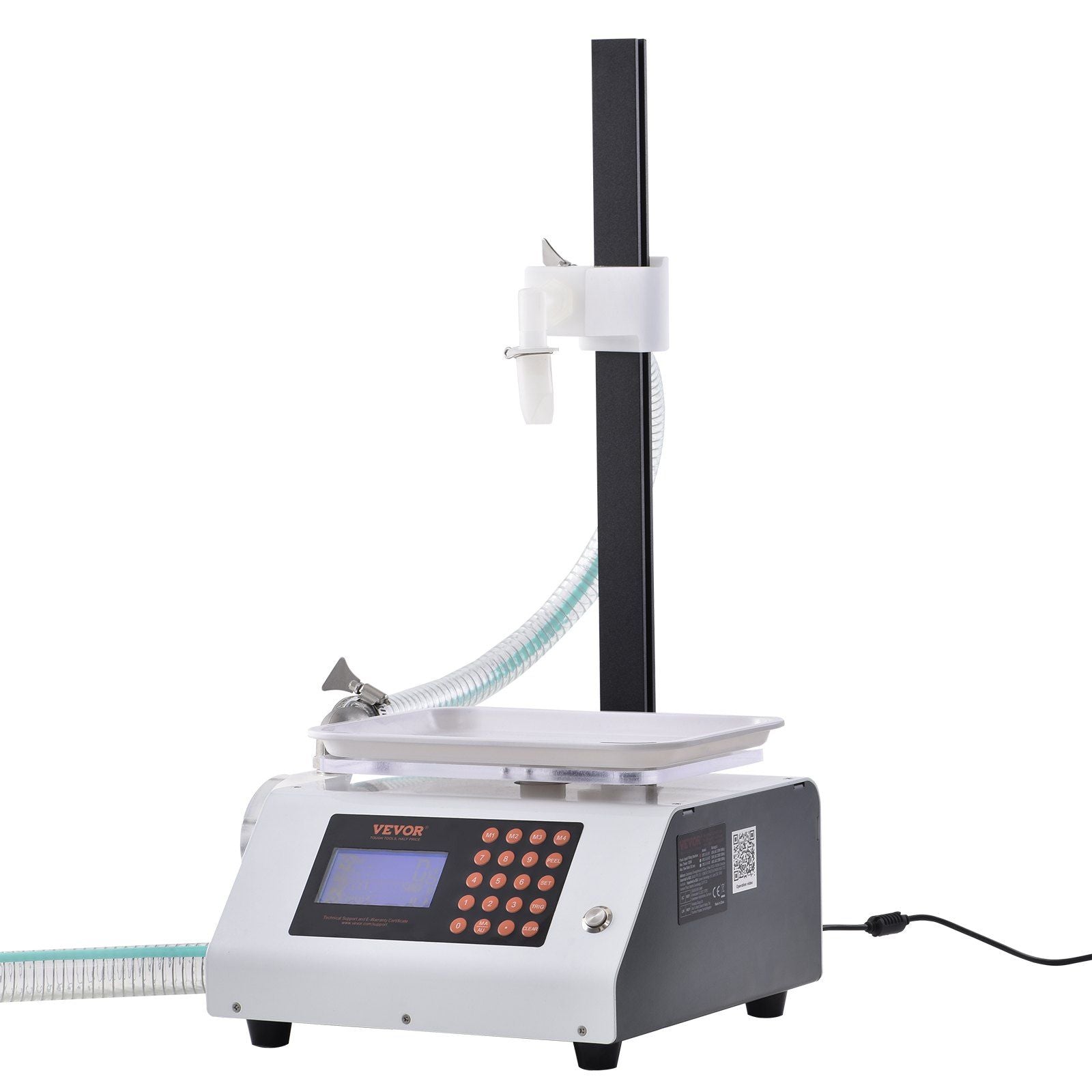 Liquid Filling Machine, 50-5000 g Weighing Capacity, Automatic Bottle Filler Machine Bottling Machine Gear Pump Digital Control for Honey, Oil, Wine, Detergent, Viscous Liquids (Single Nozzle)