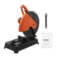 Abrasive Chop Saw, 14"/355mm Blade Diameter Cut Off Saw, 2300W 3600RPM Steel Cutting Machine, 0-45° Adjustable Angle Miter Saw for Cutting Metal Cutting Chop Saw for Steel/Rebar/Iron/Aluminum