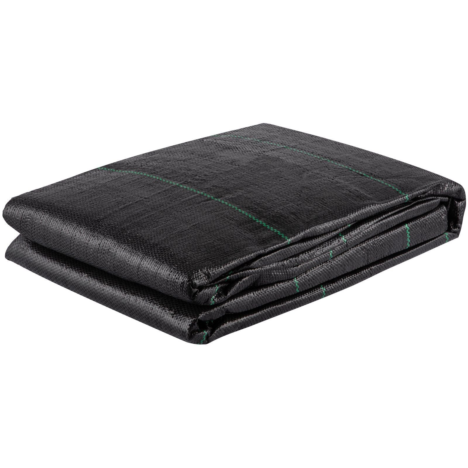 Geotextile Fabric, 12.5 x 30 ft 3.5oz Woven PP Driveway Drain Cloth w/ 600lbs Tensile Strength, Heavy Duty Underlayment for Soil Stabilization, Landscaping, Weed Barrier, 12.5FT30FT-3.5OZ, Black