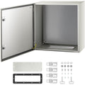 NEMA Steel Enclosure, 24 x 24 x 12'' NEMA 4X Steel Electrical Box, IP66 Waterproof & Dustproof, Outdoor/Indoor Electrical Junction Box, with Mounting Plate