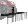Tow Behind Landscape Rake, 72" Tow Dethatcher with 32 Steel Tines, Lawn Dethatcher Rake Attaches to Category 1, 3 Point Hitch for Tractor, for Leaves, Pine Needles, Straw, and Grass
