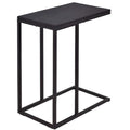 C-shaped End Table Slide Under Couch TV Tray for Coffee Laptop Tablet
